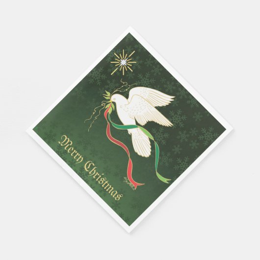 Witte stip servet (Hoek)