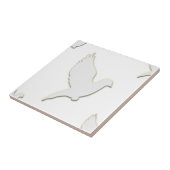 Witte stip tegeltje (Zijkant)