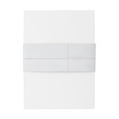 Witte stippen en ringen uitnodigingen wikkel (Achterkant Voorbeeld)