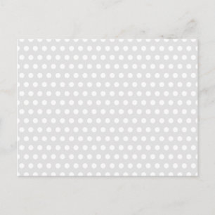 Witte Stippen op Lichtgrijs Briefkaart
