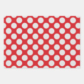 Witte Stippen Rood Inpakpapier Vel (Voorkant 2)
