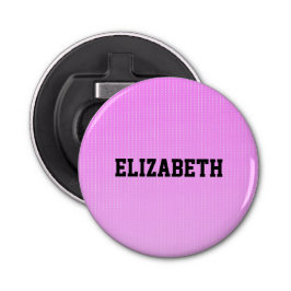 Witte stippen roze patroon button flesopener