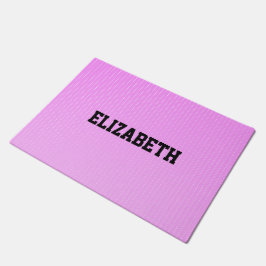 Witte stippen roze patroon deurmat