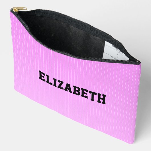 Witte stippen roze patroon etui (Open)