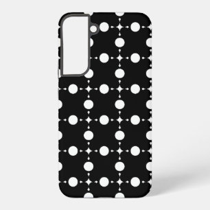 Witte stippen, stippen, Stippen, gestippeld Samsung Galaxy Hoesje