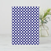 Witte Stippen Template Kaart (Staand voorkant)