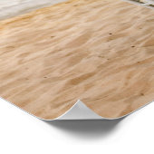 Witte Stoel op het strand Poster (Hoek)