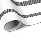 Witte strepen witte tapijten - Gift Wrap Cadeaupapier (Rol Hoek)