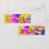 WITTE STROMEN EN GOUDE BUTTERFLES MINI VISITEKAARTJE (Voorkant / Achterkant)