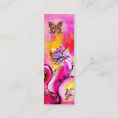 WITTE STROMEN EN GOUDE BUTTERFLES MINI VISITEKAARTJE (Achterkant)