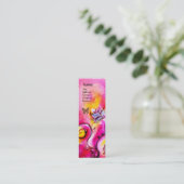 WITTE STROMEN EN GOUDE BUTTERFLES MINI VISITEKAARTJE (Staand voorkant)