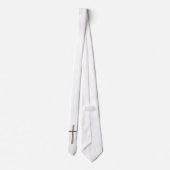 Witte Stropdas met kruis (Achterkant)