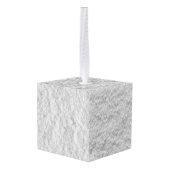 Witte suikerschar kubus ornament (Achter hoekig)