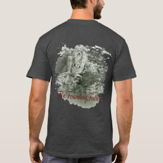 Witte t met afbeelding en TheFoundingFathers T-Shi T-shirt
