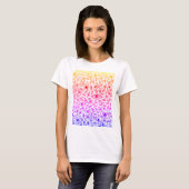 Witte T-shirt met handgemaakt ontwerp van het oogb (Voorkant volledig)