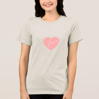 Witte T-shirt met Hartprint voor Vrouwen