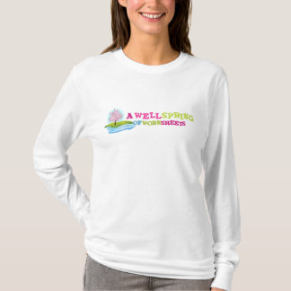Witte T-shirt met Logo, lange hoes voor vrouwen