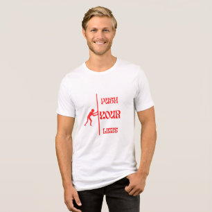 Witte T-shirt met motivatie spreuk