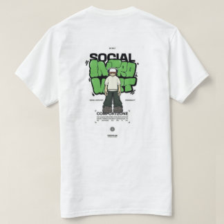 witte t-shirt met ontwerp