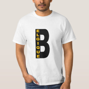 Witte T-shirt voor heren BELGIË