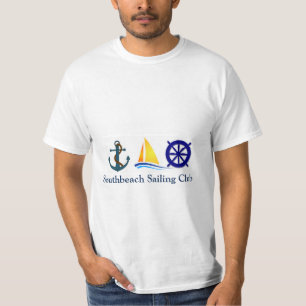 Witte T-shirt voor zeevaartbemanning of -club