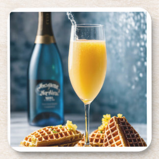 Witte Tafel Hard Plastic Onderzetter, Mimosas, Cha Bier Onderzetter