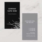 Witte takken visitekaartje (Voorkant / Achterkant)