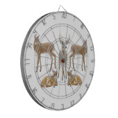 witte tapijtenkaart dartbord (Voorkant Links)