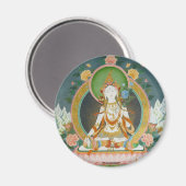 Witte Tara magneet (Voorkant / Achterkant)