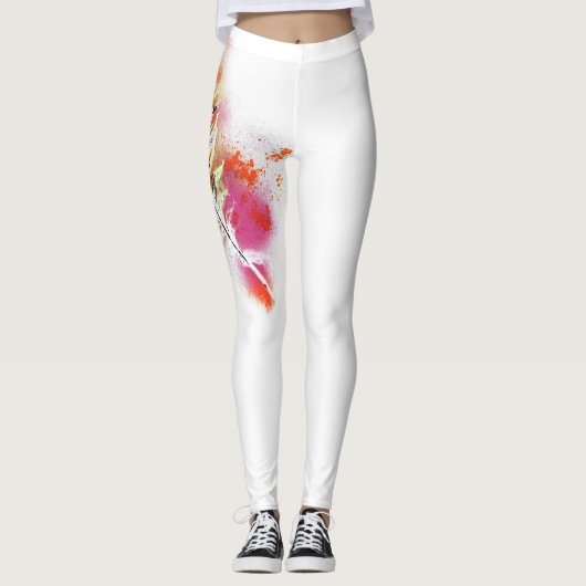 Witte Tattoos Leggings (Voorkant)