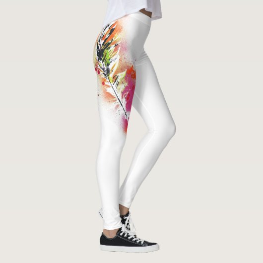 Witte Tattoos Leggings (Rechts)