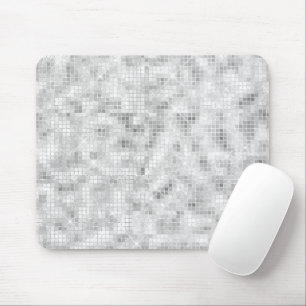 Witte Teal Marmer Klassieke Elegante Schoonheid Gl Muismat