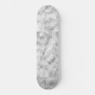 Witte Teal Marmer Klassieke Elegante Schoonheid Gl Skateboard