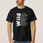 Witte tekst l Wild African Lion print achterzijde T-shirt (Voorkant)