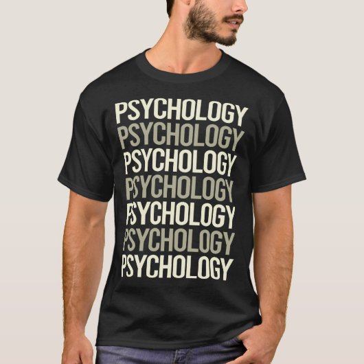 Witte Tekst Psycholoog T-shirt (Voorkant)
