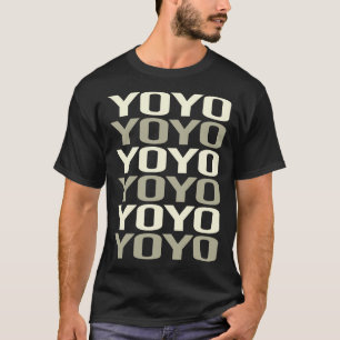 Witte tekst YoYo-Yo YoYo T-shirt