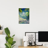 Witte tempel in het bos poster (Thuiskantoor)