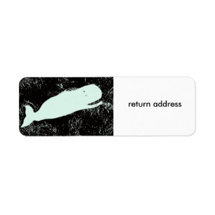 witte terugzendadres walvis etiket