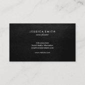 Witte textuur / metallisch goud visitekaartje (Achterkant)