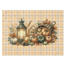Witte Thanksgiving in warme rode en oranje boerder