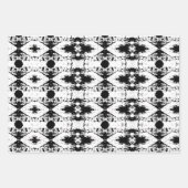 Witte Thumbprint Cookie Tree Bark Patroon Inpakpapier Vel (Voorkant 2)