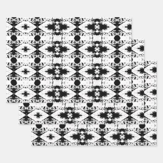 Witte Thumbprint Cookie Tree Bark Patroon Inpakpapier Vel (Set)