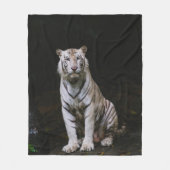 WITTE TIGER FLEECE DEKEN (Voorkant)