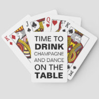 Witte tijd om champagne en dans op tafel te Drinke