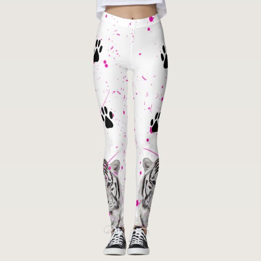 Witte tijger 2 leggings (Voorkant)