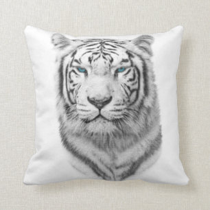 Witte tijger, blauwe ogen kussen