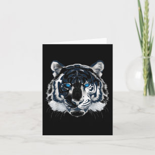 Witte Tijger Blauwe Ogen Wilde Kat Dier _1 Kaart