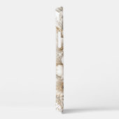 Witte Tijger Bloemkunst met Blauwe Ogen Case-Mate iPhone Case (Achterkant / Rechts)