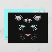 Witte tijger briefkaart (Voorkant / Achterkant)