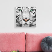 Witte tijger canvas afdruk (Insitu (Woonkamer))